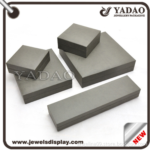 Beautiful custom size grey jewelry plastic box for displaying jewelry
